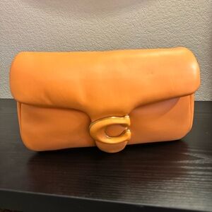 Coach Vibrant Orange pillow tabby 26